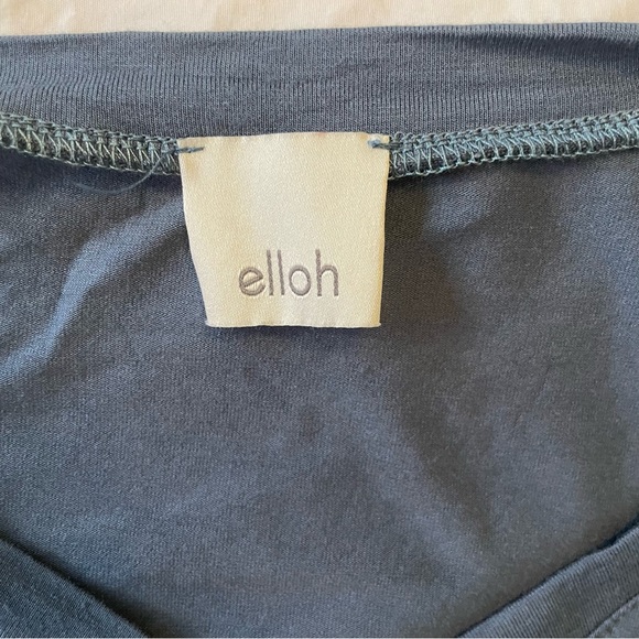 Blue V-Neck Maternity Top from Pink Blush - Size XL - Picture 6 of 8